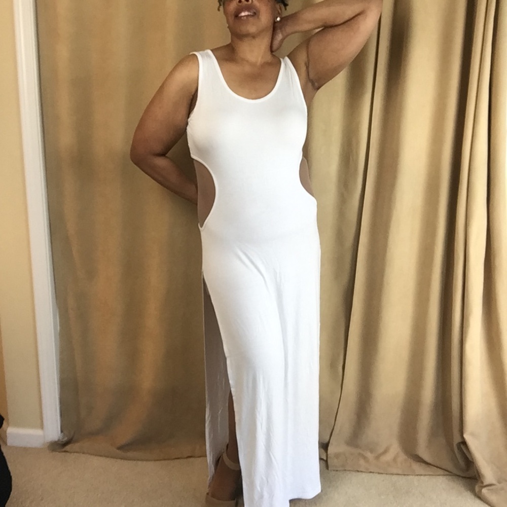 NWT Sexy Split Hem Maxi Dress w/ Cutouts Sz 3XL